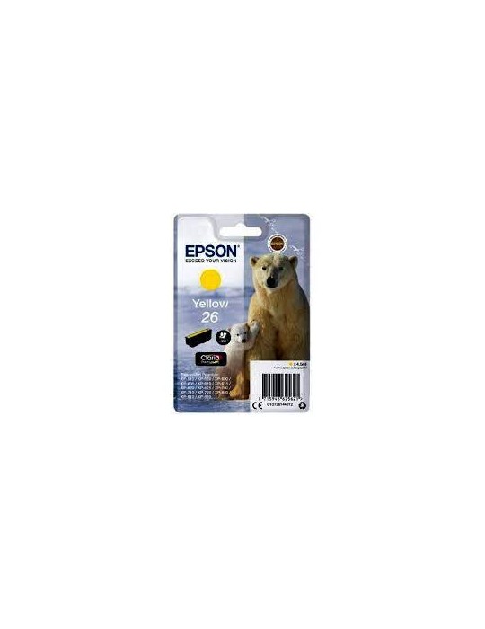 Epson T2614 Cartouche d'encre d'origine 300 pages 4,5 ml Jaune Ours Polaire
