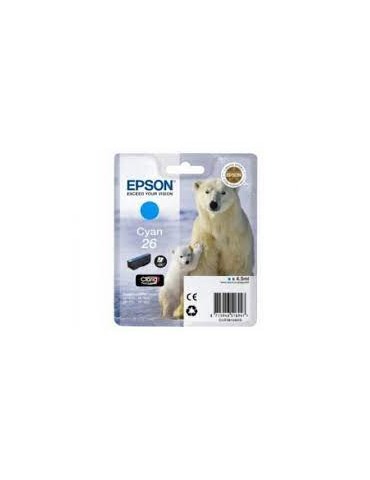 Epson T2612 Cartouche d'encre d'origine 300 pages 4,5 ml Cyan Ours Polaire