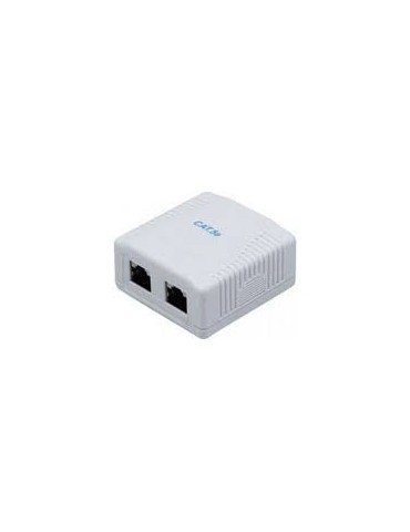 Boîtier mural rapide CAT5E - 2 RJ45 STP