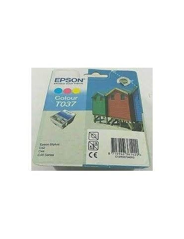 Epson T037 Cartouche d'encre d'origine 1 x couleur (cyan, magenta, jaune) 180 pages