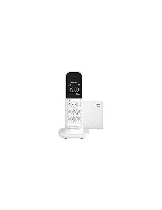 Gigaset CL390 Téléphone sans Fil, Haut-Parleur, 150 entrées, Blanc
