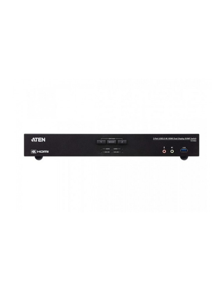 ATEN CS1842 KVM Double ecran HDMI 4K/USB 3.0 2 Ports + audio