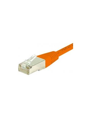 Cordon RJ45 catégorie 6 S/FTP orange - 1 m