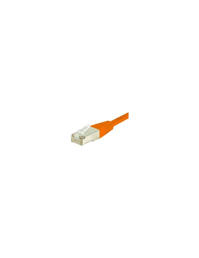 Cordon RJ45 catégorie 6 S/FTP orange - 1 m