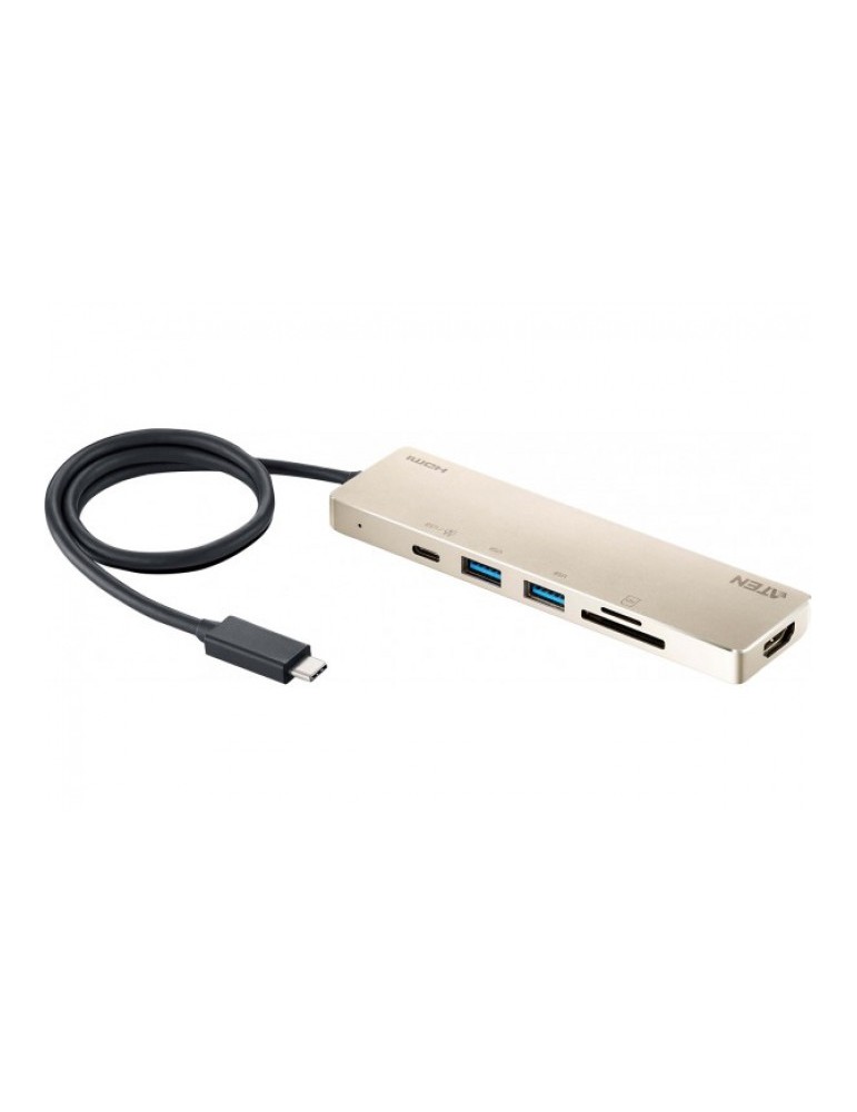 ATEN UH3239 Mini Dock USB-C HDMI Audio 2x USB-A SD USB-C 60W