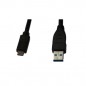 Câble USB v3.1 Type-C Mâle vers Type-A Mâle 1.80m Connectland