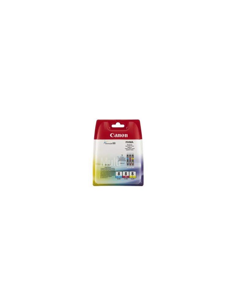 Canon CLI-8 Cartouche C/M/Y Multipack Cyan, Magenta, Jaune