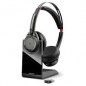 Plantronics Voyager Focus UC B825 Casque stéréo Bluetooth avec Station de Charge et dongle USB A