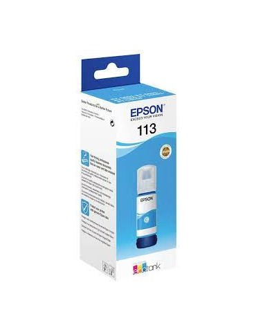 EPSON 113 EcoTank Pigment Cyan ink bottle