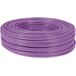 Dexlan cable monobrin u/ftp CAT6A violet LS0H RPC Eca - 100M