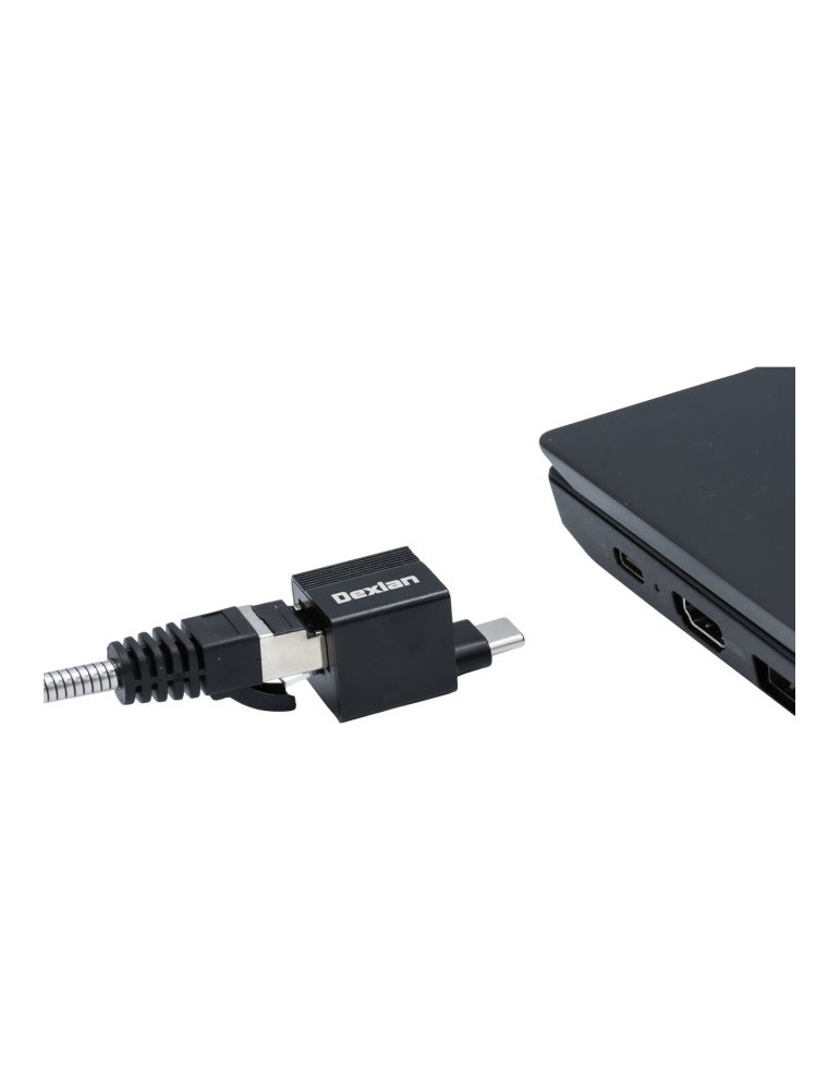 DEXLAN Adaptateur réseau UltraMini USB-C Thunderbolt 3 Gigabit Ethernet