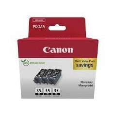 Canon Pack de 3 cartouches d'encre noire PGI-35BK Noire