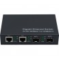 DEXLAN Switch 4P Gigabit dont 2 ports fibre SFP 1000SX/LX