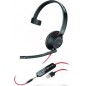 Plantronics Blackwire C5210 Casque monaural avec Prise Jack 3,5 mm et USB A