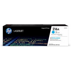 HP 216A Toner Authentique pour HP LaserJet Pro M182n / M183fw Cyan (w2411a)