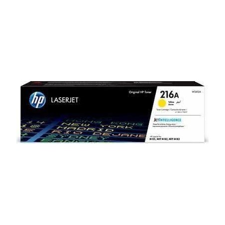 HP 216A Toner Authentique pour HP LaserJet Pro M182n / M183fw Jaune (w2411a)