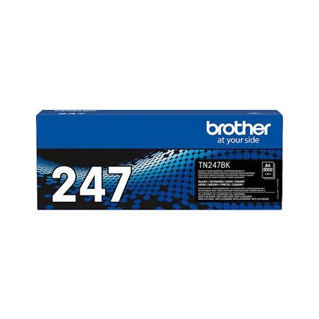 Brother TN-247BK, Cartouches de Toner Original, Imprime jusqu'à 3000 pages, Noir