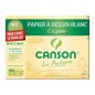 CANSON Pochette de 12 feuilles 24x32cm papier dessin blanc C A GRAIN 180g