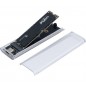 Boitier transparent sans outil pour SSD M.2 NVMe et M.2 SATA sur USB-C 10G