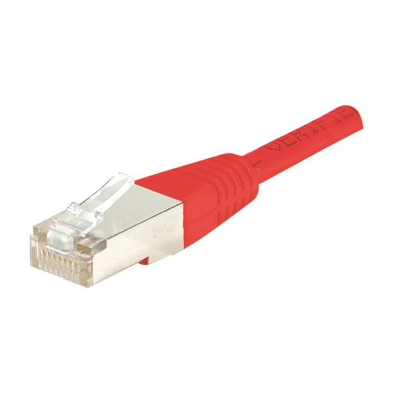 Cordon RJ45 catégorie 6 F/UTP rouge - 2 m