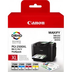 Canon PGI-2500XL Multipack de cartouches d'encre noire/cyan/magenta/jaune haut rendement