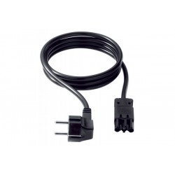 BACHMANN Cordon secteur noir - 5,0 m