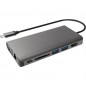 Mini dock USB 3.1 Type-C HDMI 4K-VGA-LAN-HUB +chargeur USB P.D.