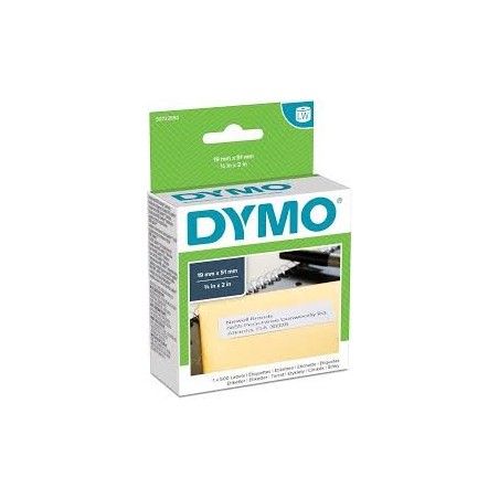 DYMO Rouleau de 500 étiquettes noir sur blanc 19x51mm