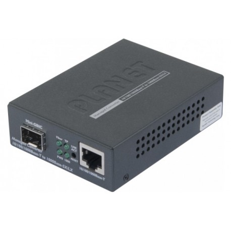 PLANET GT-915A Convertisseur Manageable GIgabit Ethernet.vers Fibre SFP 100/1G