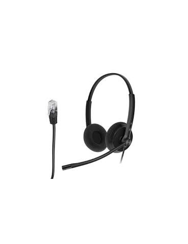 Yealink YHS34 Dual Micro casque mousse à cordon QD/RJ9 - 2 écouteurs