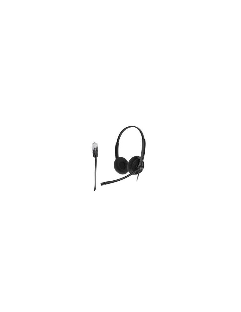 Yealink YHS34 Dual Micro casque mousse à cordon QD/RJ9 - 2 écouteurs