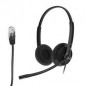 Yealink YHS34 Dual Micro casque mousse à cordon QD/RJ9 - 2 écouteurs