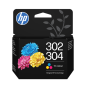 Cartouche d'origine HP 302/304 couleurs (cyan, magenta, jaune) Cartouche d'origine HP 302/304 couleurs (cyan, magenta, jaune)