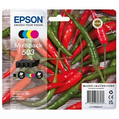 MultiPack EPSON 503 Piment 4 couleurs pour WorkForce WF-2960