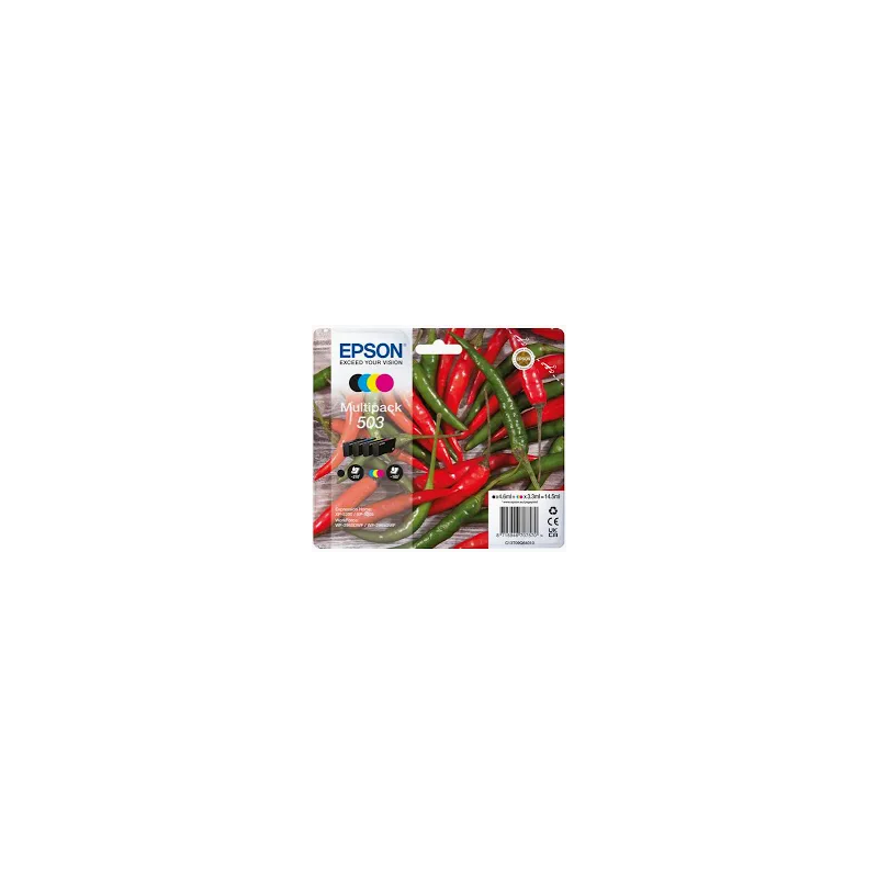 MultiPack EPSON 503 Piment 4 couleurs pour WorkForce WF-2960 MultiPack EPSON 503 Piment 4 couleurs pour WorkForce WF-2960