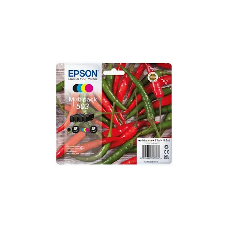 MultiPack EPSON 503 Piment 4 couleurs pour WorkForce WF-2960