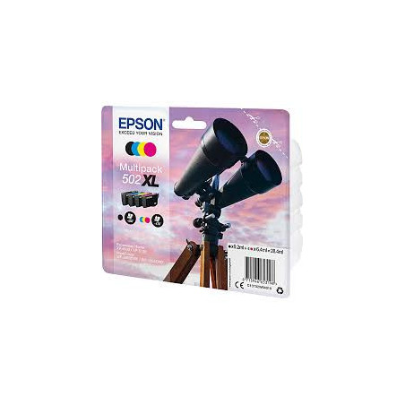 Cartouche d'encre EPSON Pack Multipack 4 Originales 502 XL (Noir + 3 Couleurs)