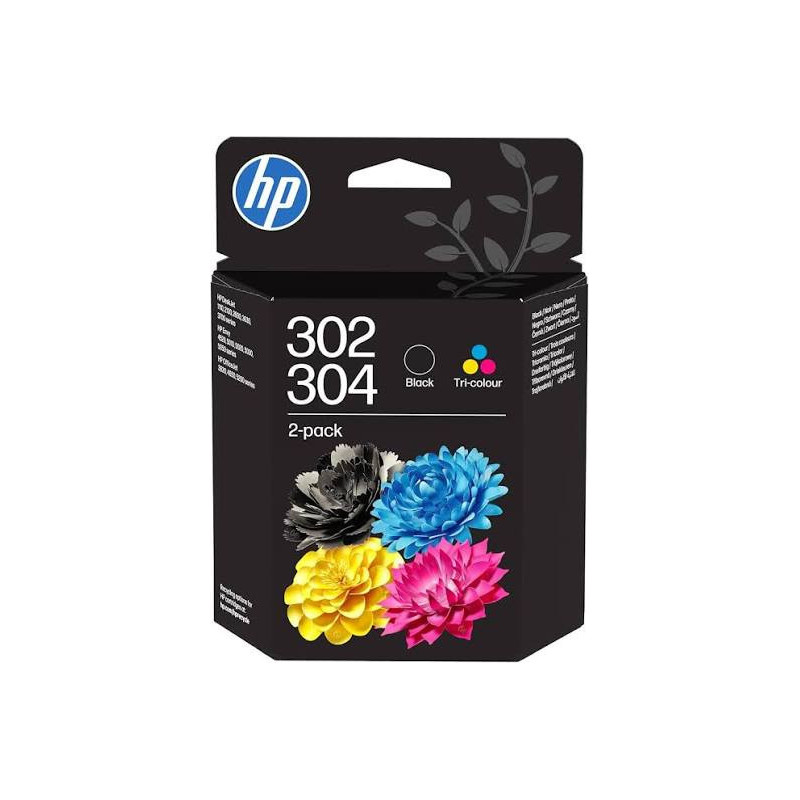 HP 304 Original Noir, Cyan, Magenta, Jaune Multipack