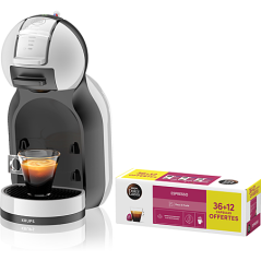Cafetière Dolce Gusto Mini Me YY5832FD Gris KRUPS + 48 Capsules Expresso