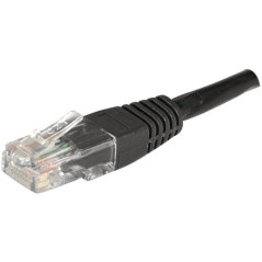 Cordon RJ45 catégorie 5e U/UTP noir CCA - 3 m