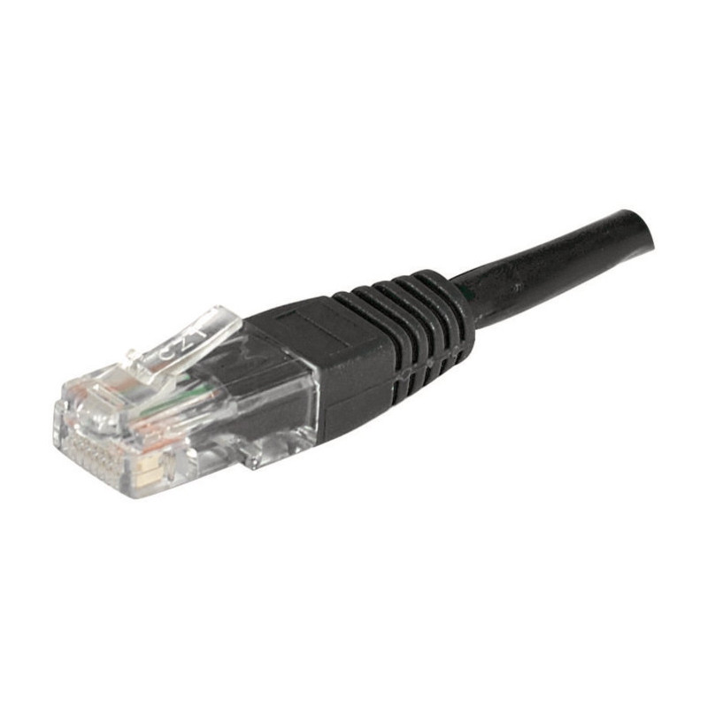 Cordon RJ45 catégorie 5e U/UTP noir CCA - 3 m Cordon RJ45 catégorie 5e U/UTP noir CCA - 3 m