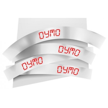 DYMO S0720550 Ruban 12MM rouge sur blanc pour LP150/250-LM350/450/200/250