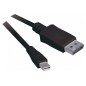 Cordon DisplayPort vers mini DisplayPort 1.2 noir- 1M