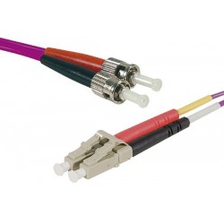 Connect 20 m OM3 50/125 LC/ST Duplex en fibre Optique – Violet
