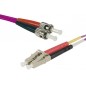 Connect 20 m OM3 50/125 LC/ST Duplex en fibre Optique – Violet