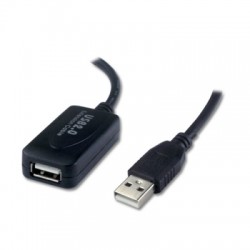Connectland USB-REPEATER-V2-10M Prolongateur USB 10 mètres - Noir