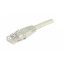 Cordon RJ45 catégorie 5e U/UTP gris - 1,5 m