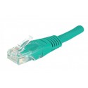 Cordon RJ45 catégorie 5e U/UTP vert - 0,5 m