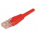 Cordon RJ45 catégorie 5e U/UTP rouge - 1 m