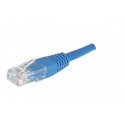 Cordon RJ45 catégorie 5e U/UTP bleu - 1 m